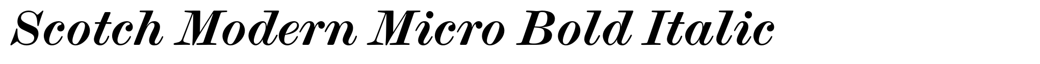 Scotch Modern Micro Bold Italic image